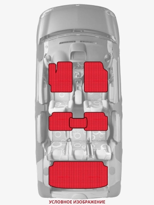 ЭВА коврики «Queen Lux» комплект для Ford F-Series (8G)